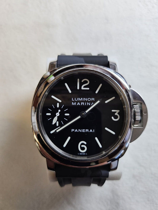 Vintage Panerai Luminor PAM00111 G-Series 44mm Manual Wind Black Dial