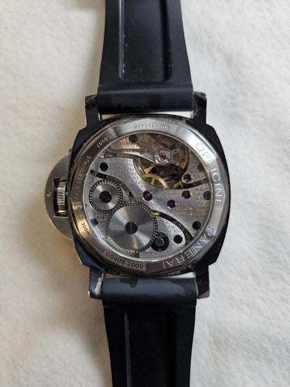 Vintage Panerai Luminor PAM00111 G-Series 44mm Manual Wind Black Dial
