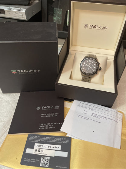 TAG Heuer Formula 1 Chronograph CAZ1010.BA0842 43mm Quartz – Full Set