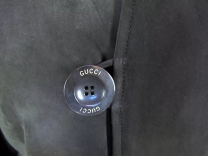 Gucci Dark Brown Suede Bomber Jacket