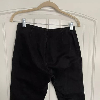 Chrome Hearts Fleur Knee Women's Black Jeans