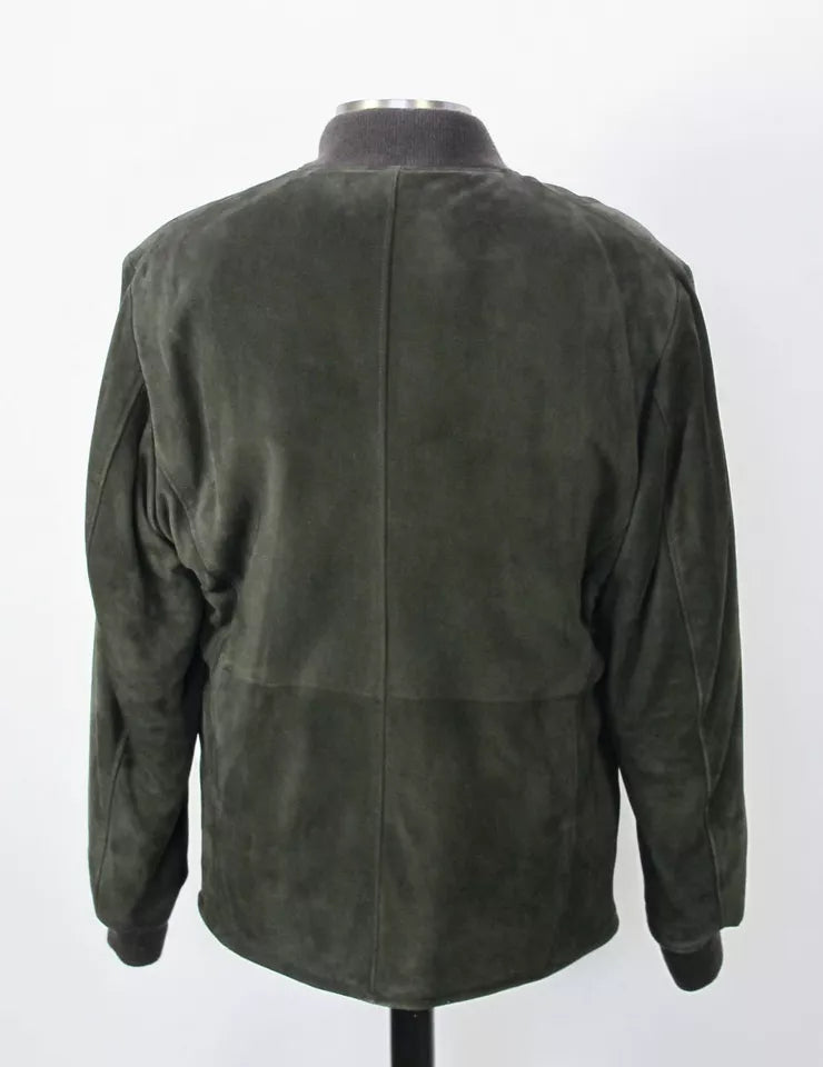 Gucci Dark Brown Suede Bomber Jacket