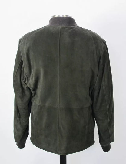 Gucci Dark Brown Suede Bomber Jacket
