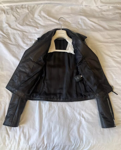 Balenciaga Leather Biker Jacke
