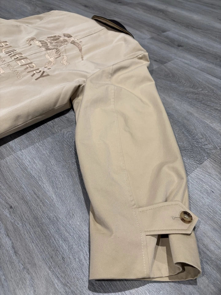 Supreme x Burberry Leather Collar Trench Coat