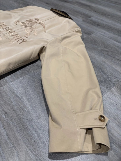 Supreme x Burberry Leather Collar Trench Coat