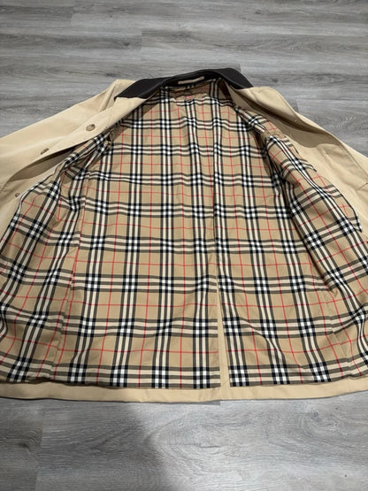 Supreme x Burberry Leather Collar Trench Coat