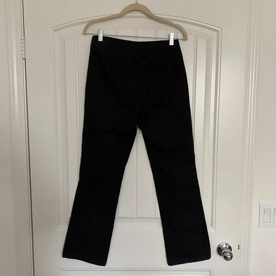 Chrome Hearts Fleur Knee Women's Black Jeans
